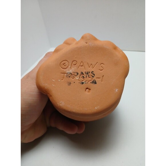 GARFIELD Figure Terra Cotta Ceramic CHIA PET Grow Plant Seeds Afro 1990s PAWS - Picture 5 of 6